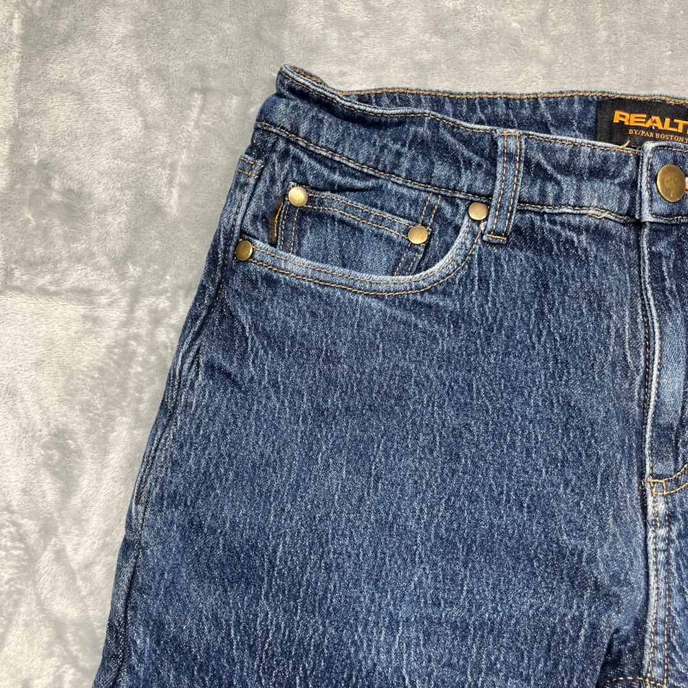 Realtree Flannel Lined Jeans Mens Blue Straight Leg Insulated Denim 32x32 - Picture 4 of 13